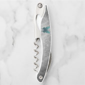 Tire-bouchon Papillon à bijoux turquoise (Devant)