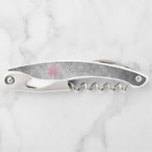 Tire-bouchon Papillon rose bijoux (Devant)