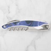 Tire-bouchon Parties scintillant bleue Galaxy Swirl Abstrait Mo (Dos)