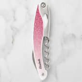 Tire-bouchon Parties scintillant de dégradé rouge (Dos)