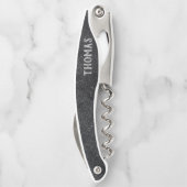 Tire-bouchon Parties scintillant noire étincelles blanches (Dos)