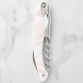 Tire-bouchon Parties scintillant rose moderne marbre (Dos)