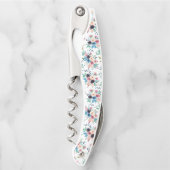 Tire-bouchon Patte de fleurs printanières colorées (Devant)