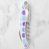 Tire-bouchon Patterns de Purple and Blue melting skulls (Dos)