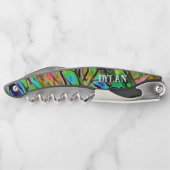 Tire-bouchon Paua Shell naturel Abalone Personnalisé (Dos)