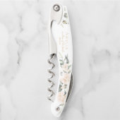 Tire-bouchon Pearl Blush Floral Elegance Wedding Party ID989 (Devant)