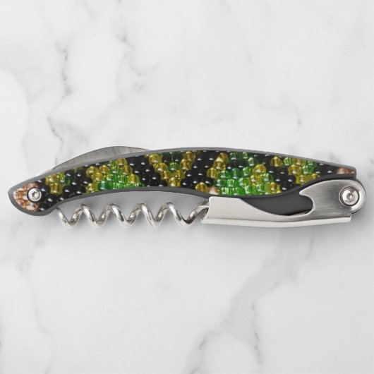 Tire-bouchon Peau de serpent perlée (Dos)