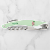 Tire-bouchon Père Noël Tree Animaux Joyeux Noël vert (Dos)