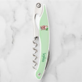 Tire-bouchon Père Noël Tree Animaux Joyeux Noël vert (Devant)