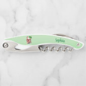 Tire-bouchon Père Noël Tree Animaux Joyeux Noël vert (Devant)