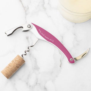 Tire-bouchon Personnalisable rose de canneberge