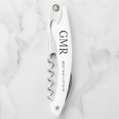 Tire-bouchon personnalisé du garçon d'honneur Serv (Devant)