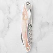 Tire-bouchon Pierre de marbre doré rose élégant (Dos)