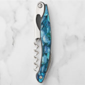 Tire-bouchon Pierres en verre Aqua (Devant)