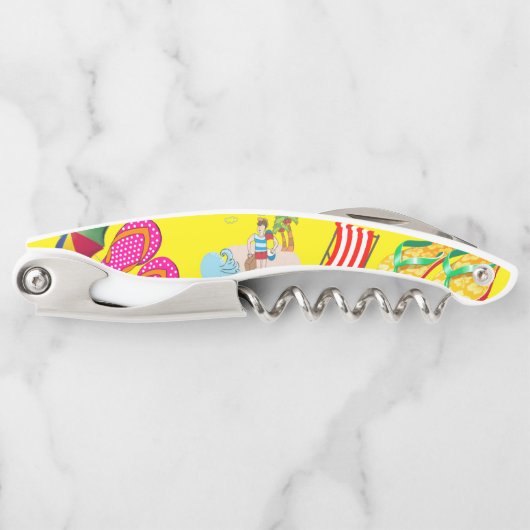 Tire-bouchon Plage d'ouverture de la bouteille de bouchon (Devant)