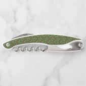 Tire-bouchon Playful Green Festive Gingerbread Candy Pattern (Dos)
