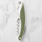 Tire-bouchon Playful Green Festive Gingerbread Candy Pattern (Devant)