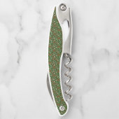 Tire-bouchon Playful Green Festive Gingerbread Candy Pattern (Dos)