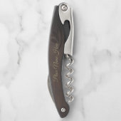 Tire-bouchon Pocket Corkvis en bois personnalisé (Faux) (Dos)