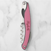 Tire-bouchon Pois roses (Devant)