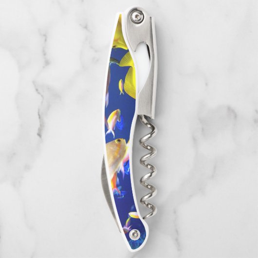 Tire-bouchon Poisson d'ouverture de la bouteille de bouchon (Dos)