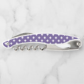 Tire-bouchon Polka blanche croise sur ultra violet (Dos)