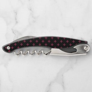 Tire-bouchon Polka de mûre croise sur le noir
