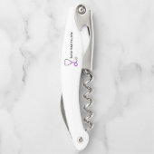 Tire-bouchon Pour les médecins et infirmières Violet Stethoscop (Dos)