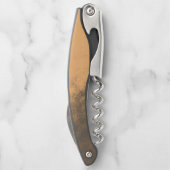 Tire-bouchon Rappel d'un grunge monochrome irrégulier (Dos)