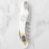 Tire-bouchon Remerciement pour Baby Shower au Tournesol d'Eucal (Dos)