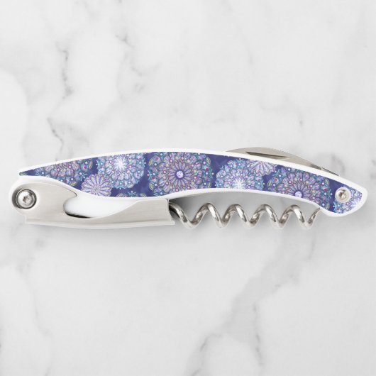 Tire-bouchon Rosace bleue (Devant)