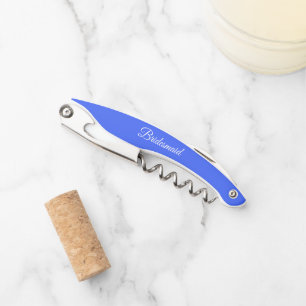 Tire-bouchon Royal Blue Mariage personnalisé Bridesmaid
