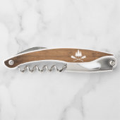 Tire-bouchon Rustic Lake House Bateau Arbres Bois Imprimer (Dos)