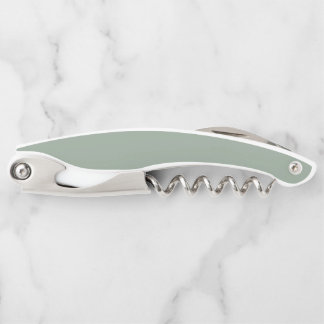 Tire-bouchon Sage Green Soft Pastel couleur unie