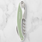Tire-bouchon Script moderne Sage Green Bridesmaid Proposition C (Dos)