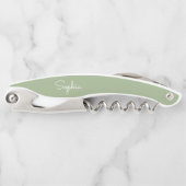 Tire-bouchon Script moderne Sage Green Bridesmaid Proposition C (Devant)