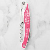 Tire-bouchon Se marie bien avec tout ce qui est rose (Devant)