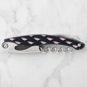 Tire-bouchon Silhouette de pingouin rose