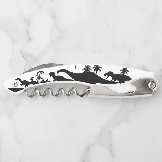 Tire-bouchon Silhouettes de dinosaure (Dos)