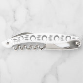 Tire-bouchon Silver Crescent Moon Feathers (Dos)