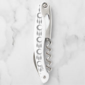 Tire-bouchon Silver Crescent Moon Feathers (Dos)