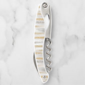 Tire-bouchon Silver Gold Glitzy Sparkle Stripes Christmas (Dos)