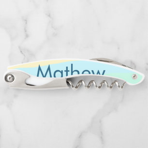 Tire-bouchon simple lettre initiale monogramme ajouter votre no