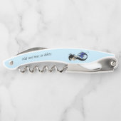 Tire-bouchon Sirène tribale bleue (Dos)