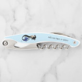 Tire-bouchon Sirène tribale bleue (Devant)