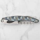 TIRE-BOUCHON SKELETON FUMEUR, BOUTEILLE À ÉCRAN DE CÉMETERIE OU (Devant)