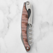 Tire-bouchon style de bois rustique écorce (Dos)
