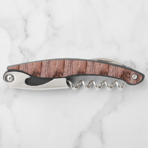 Tire-bouchon style de bois rustique écorce