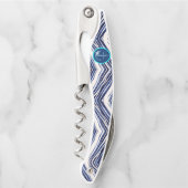 Tire-bouchon Summer Navy Blue Boat Populaire Stripes Collection (Devant)