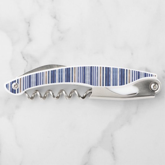 Tire-bouchon Summer Navy Blue Trendy Boat Stripes Collection (Dos)
